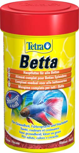 Tetra betta hrană sub formă de fulgi pentru peşti betta splendens 100ml