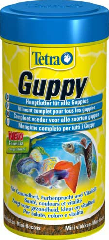 Tetra guppy hrană sub formă de fulgi pentru peşti guppy 100ml