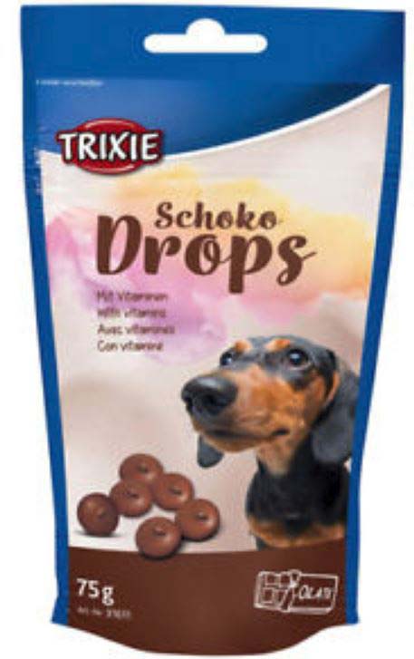 Trixie delicatese pentru câini schoko drops cu vitamine 75g