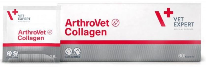 Vetexpert arthrovet collagen ii suplimente câini şi pisici, 2,5gx60 plicuri