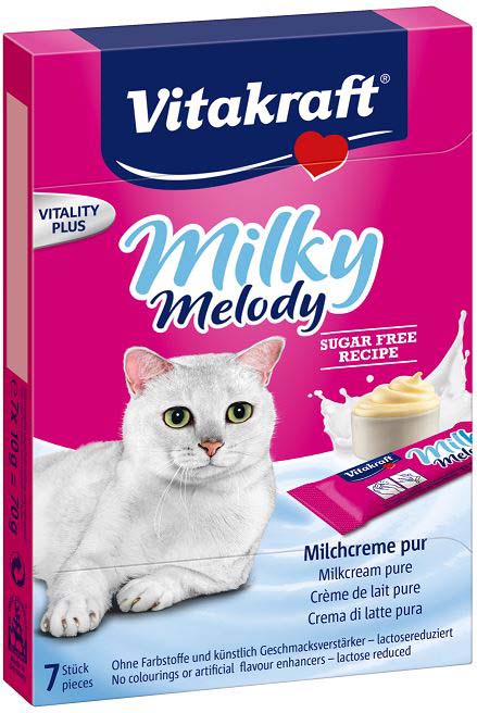 Vitakraft delicatesă pentru pisici milky melody 7x10g, 70g