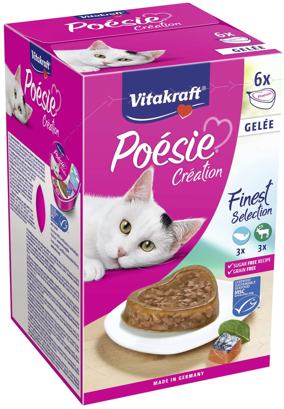 Vitakraft posie multipack gelee bol ptr pisici în aspic, pachet 6x85g