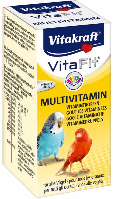 Vitakraft vita fit multivitamine pentru canari şi peruşi 10ml