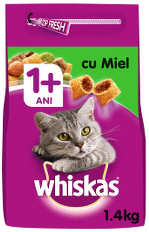 Whiskas hrană uscată pentru pisici adulte, cu miel