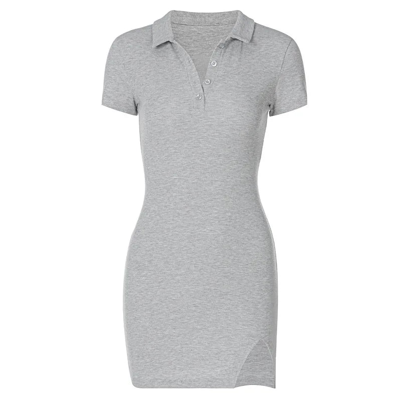 Stylish Summer Mini Dress with Slit for Women - Image 8