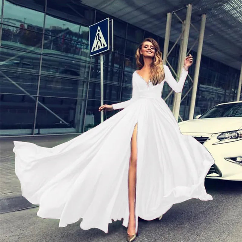 Elegant V-Neck Sequin Dress for Women's Casual Party - Image 7