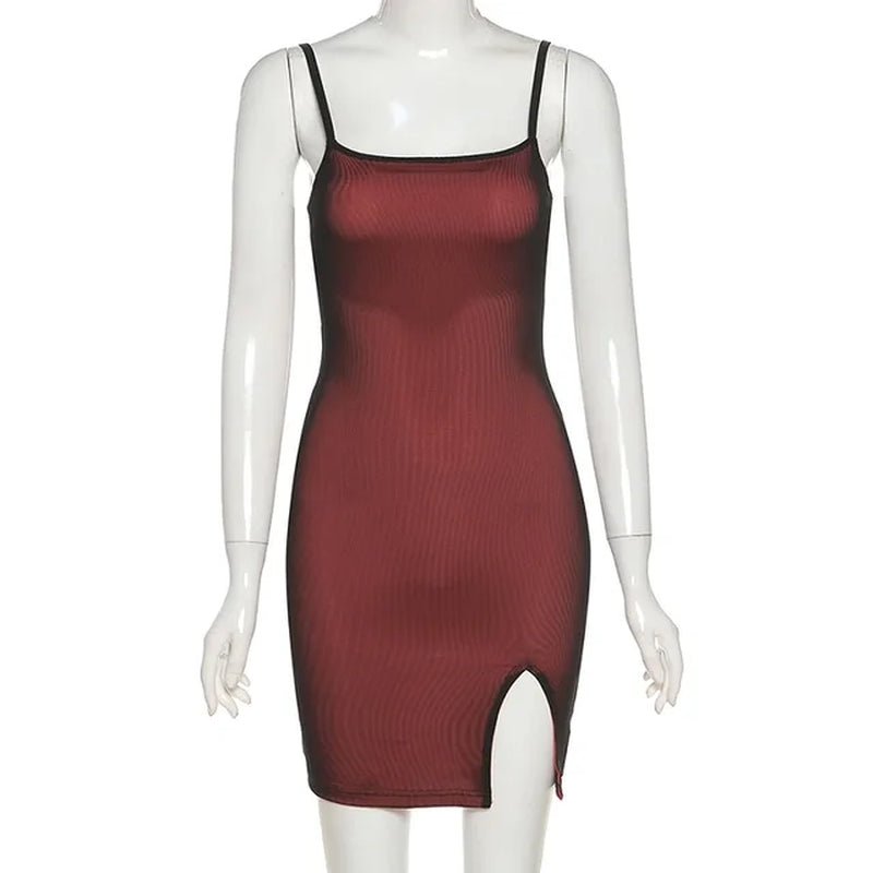Mesh Double Layer Sleek Bodycon Dress for Parties