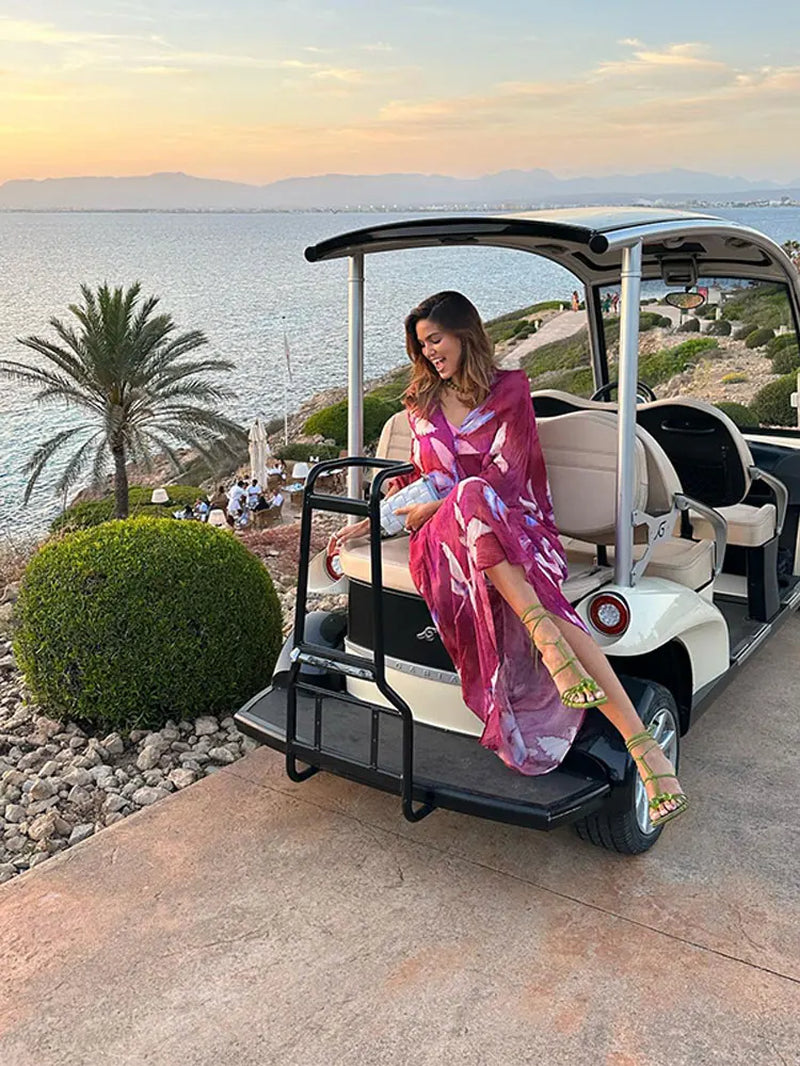 Elegant Purple Butterfly Maxi Dress for Women - Summer Chic - Image 6