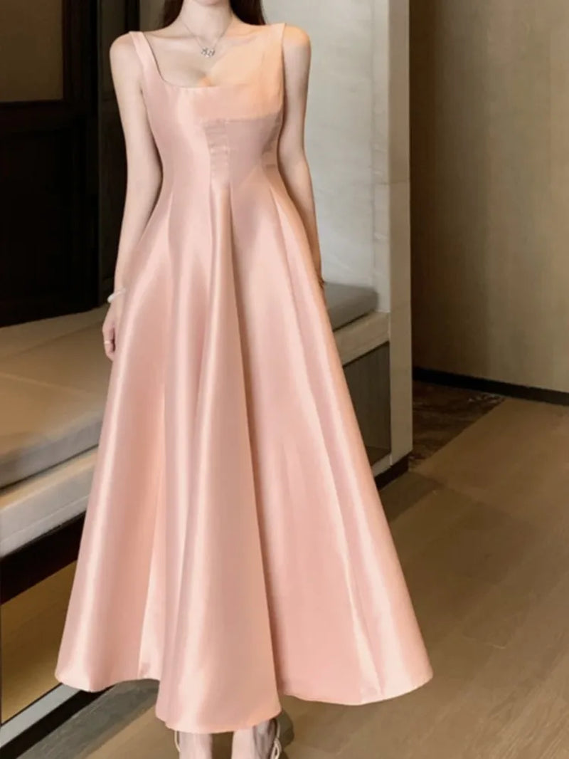 Elegant Sleeveless Midi Dress for Summer Parties and Weddings - Image 6