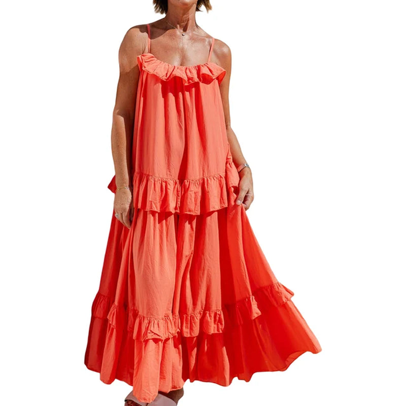 â€œWomenâ€™s Y2K Back Tie-Up Maxi Cami Dressâ€ - Image 9