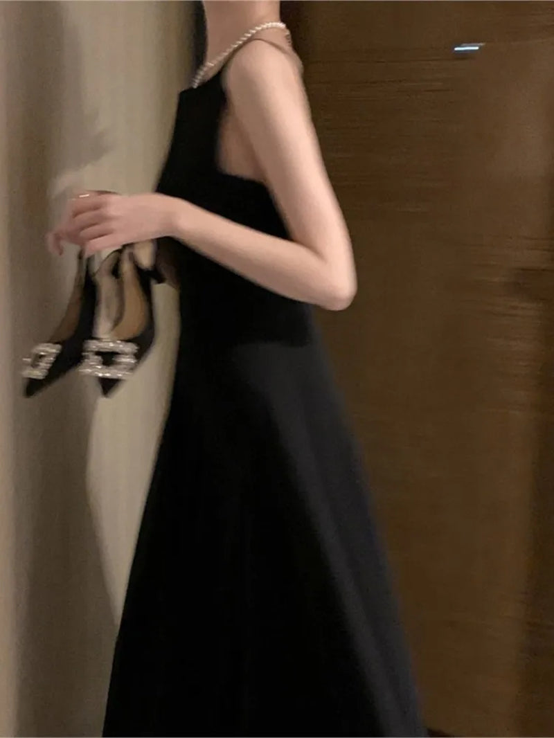 Elegant A-Line Spaghetti Strap Dress for Women - Image 9
