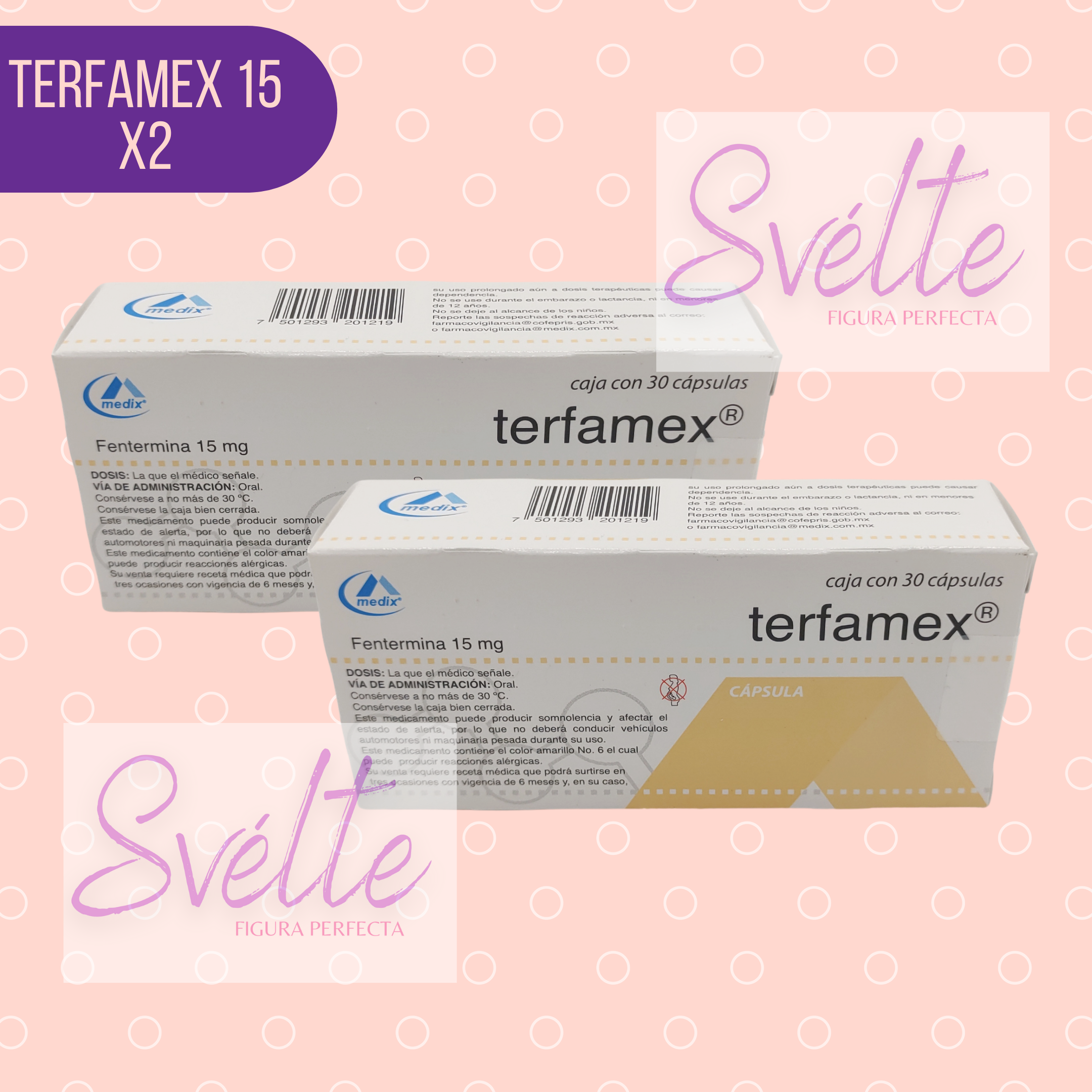 Terfamex 15mg (2 cajas) – Figura Perfecta