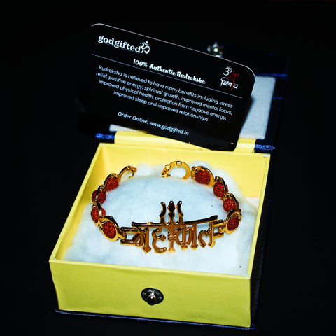 Gold Plated Rudraksha Bracelet For Men – Japam
