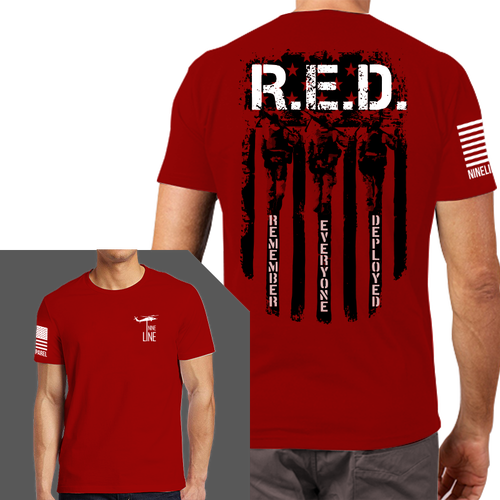 red remember everyone deployed shirt