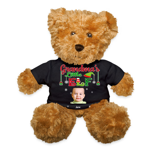 Grandma's Little Elf  - Personalized T- Shirt Teddy Bear