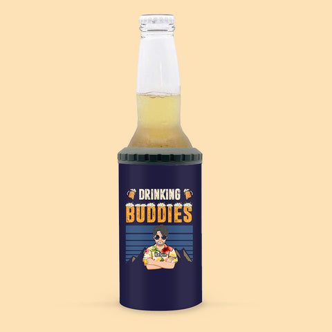 Drinking Buddies Personalized Can Cooler Tumbler For Dad