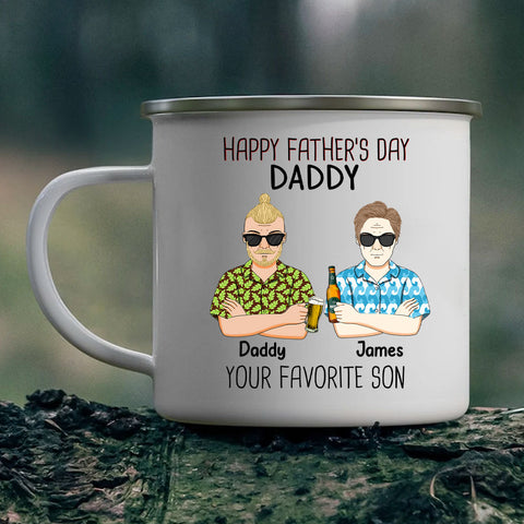 Happy Father's Day Daddy From Your Favorite Son Personalized Dad Mug