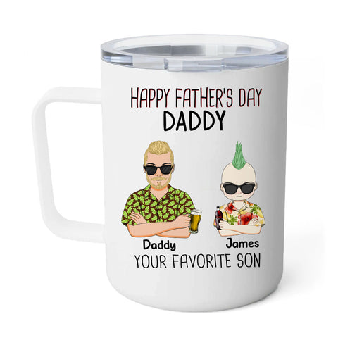 Happy Father's Day Daddy From Your Favorite Son Personalized Dad Mug