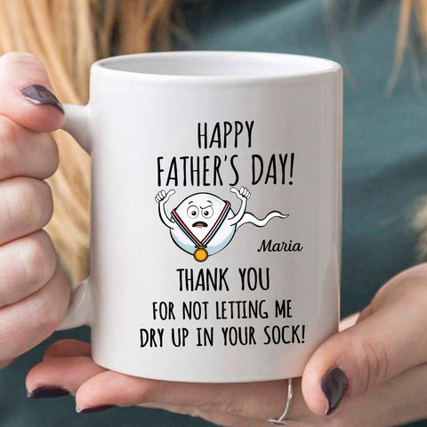 Happy Father's Day Personalized Coffee Mugs For Dad