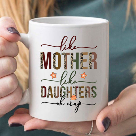 Like Mother Like Daughter Personalized Christmas Mug