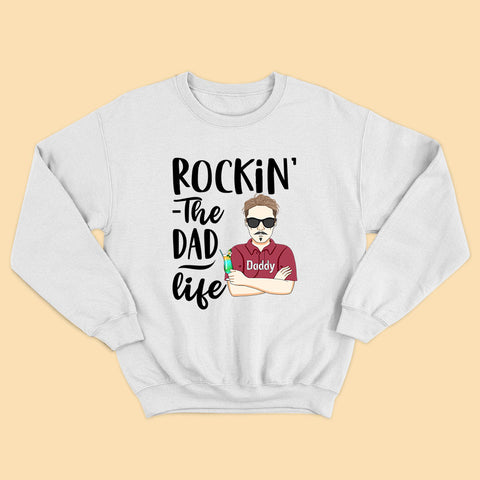 Rocking The Dad Life Father's Day Personalized Shirt