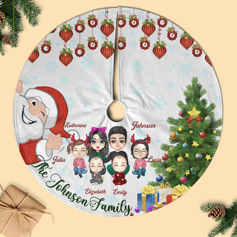 Wonderful Gift Personalized Christmas Tree Skirt For Family