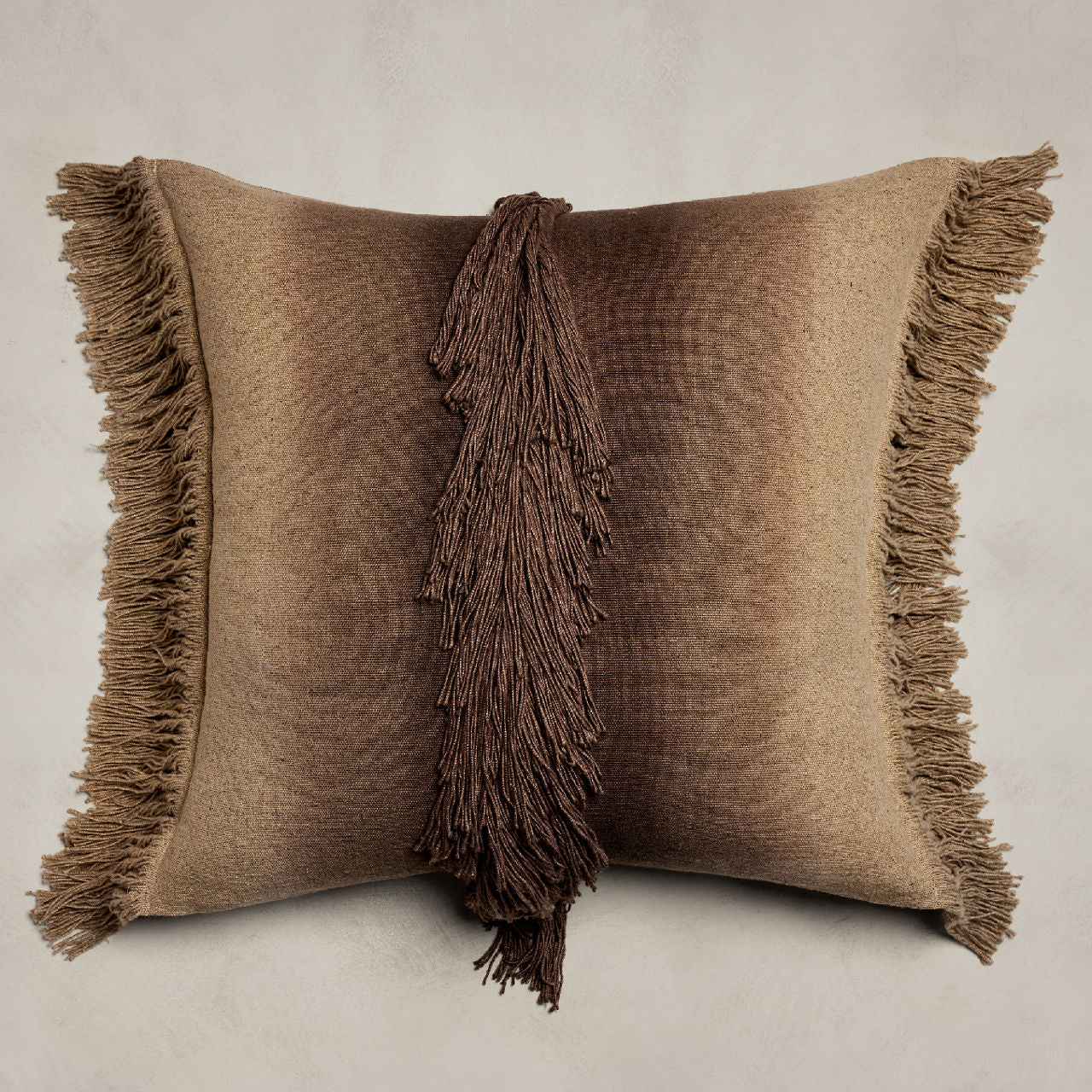 BR Home Fringe Linen Pillow Cover