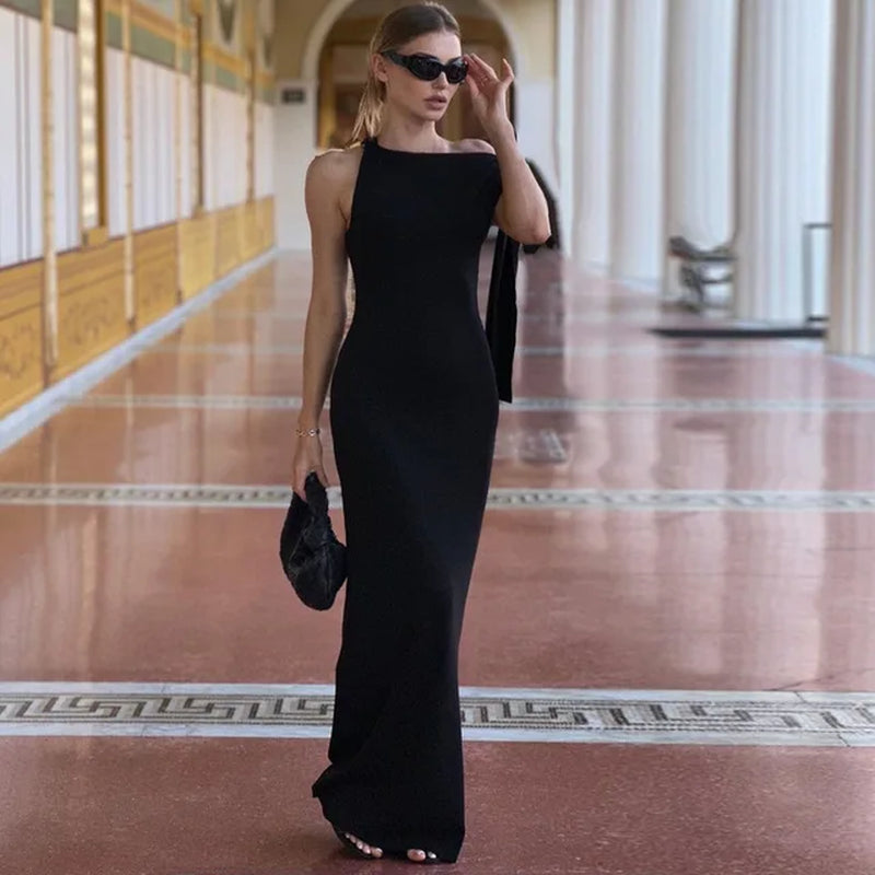Elegant Sleeveless Maxi Dress for Evening Events