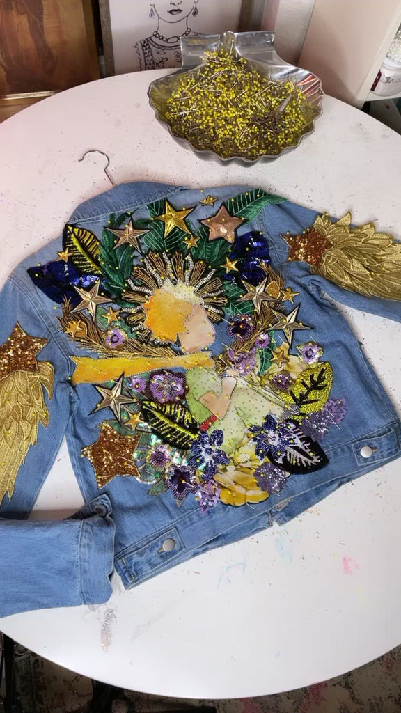 The Little Prince Denim Jacket Hand Painted Jean Jacket for 