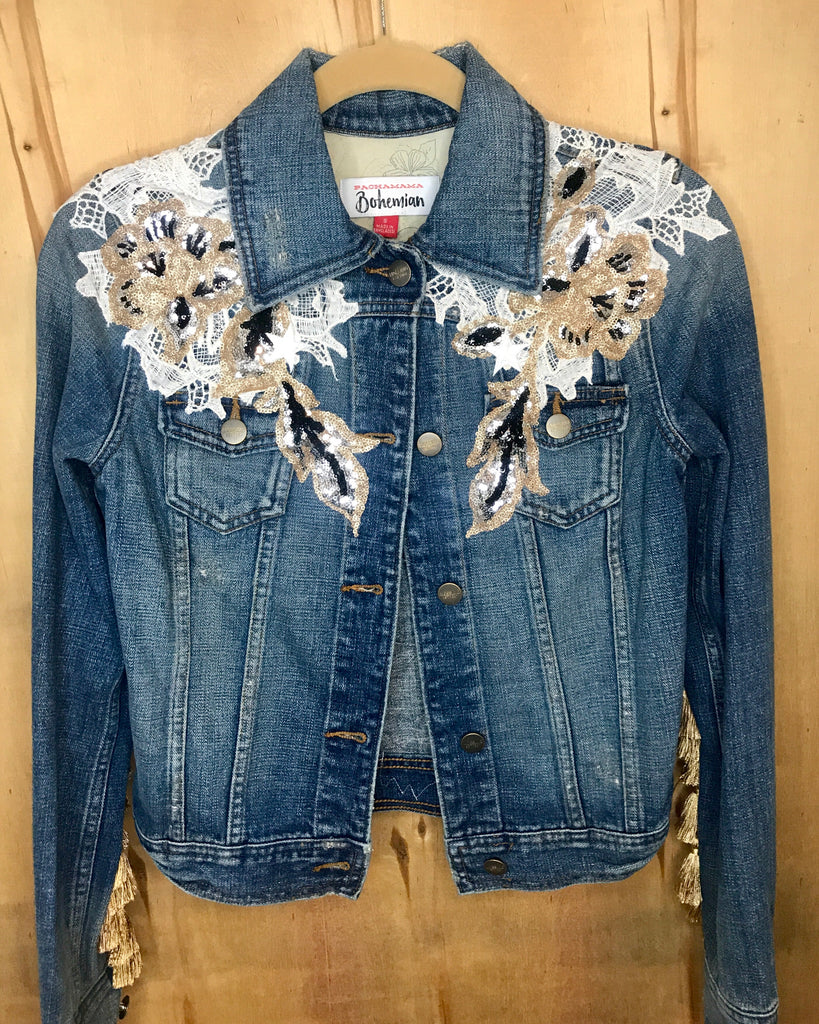 NEW Blessed Denim Jacket | Pachamama Bohemian