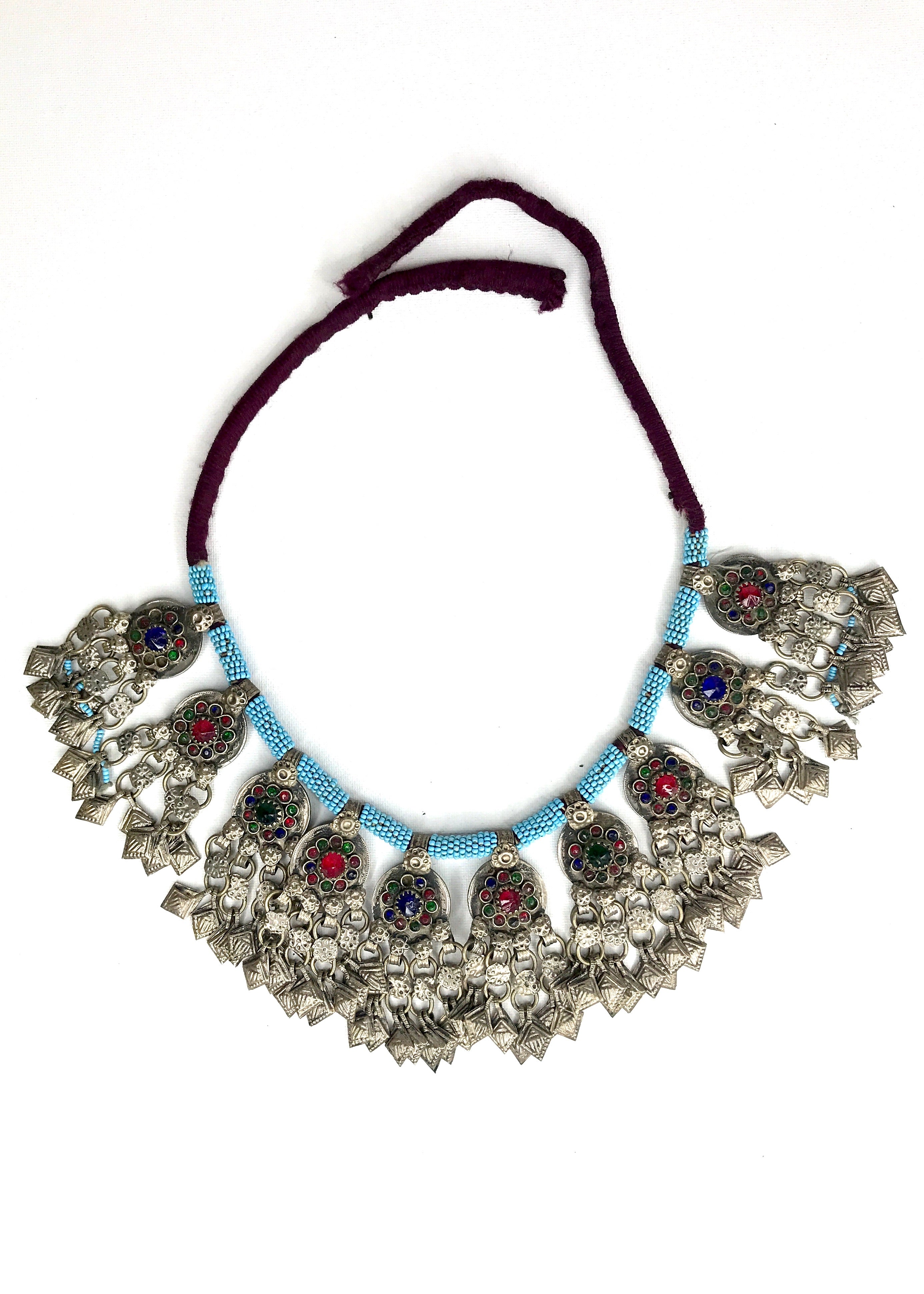 New Vintage Afghan Necklace/ Choker