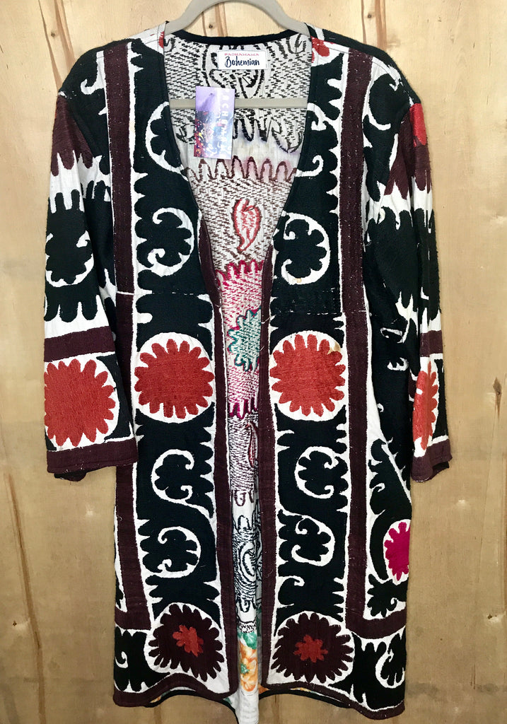 Floral Gypsy Suzani Coat | Pachamama Bohemian