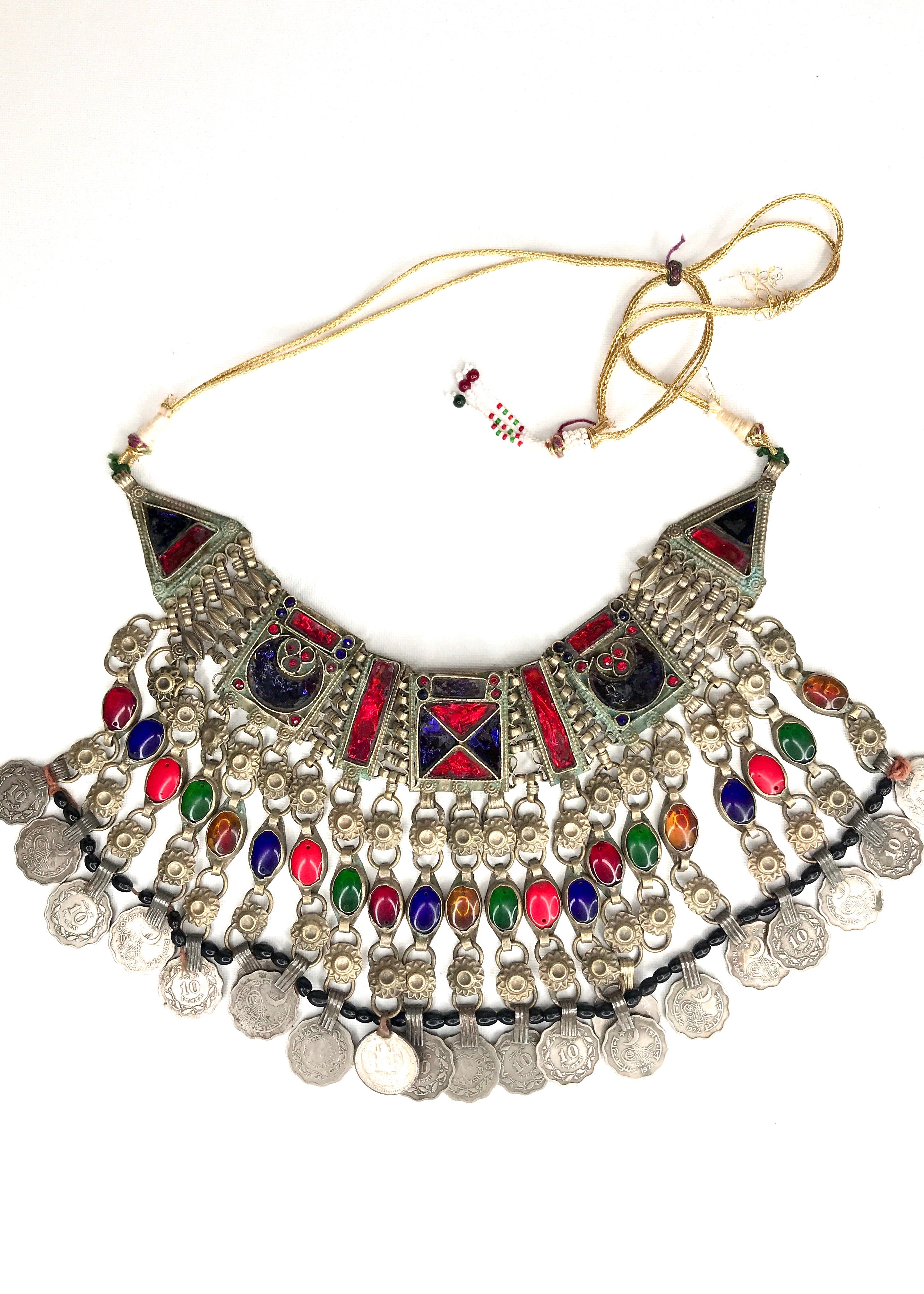 New Vintage Afghan Necklace/ Choker