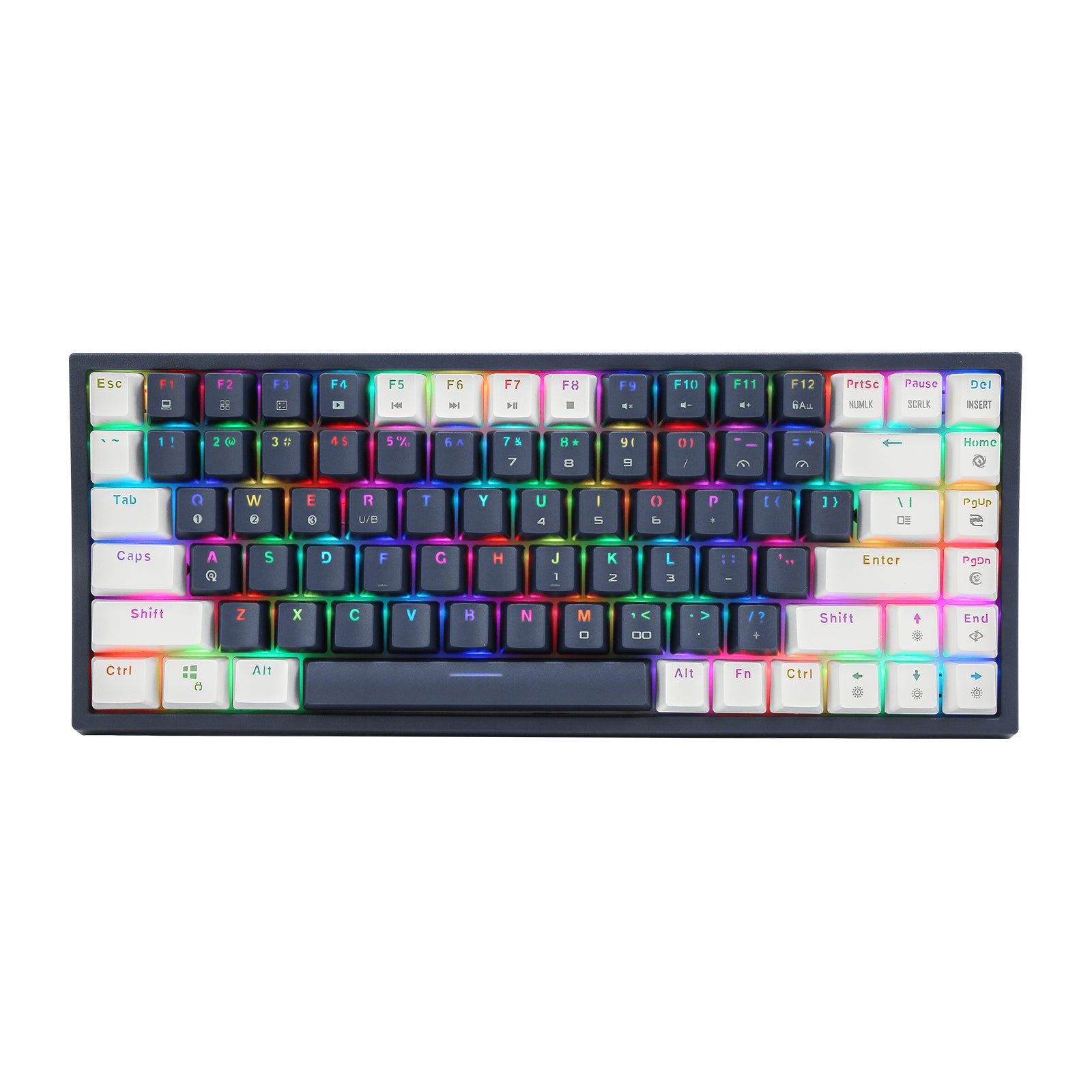 HUO JI CQ84 Key Mechanical Gaming Keyboard RGB wireless Mechanical Keyboard