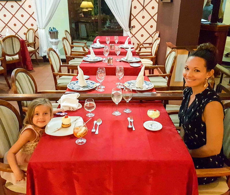 A mother-daughter delicious dinner