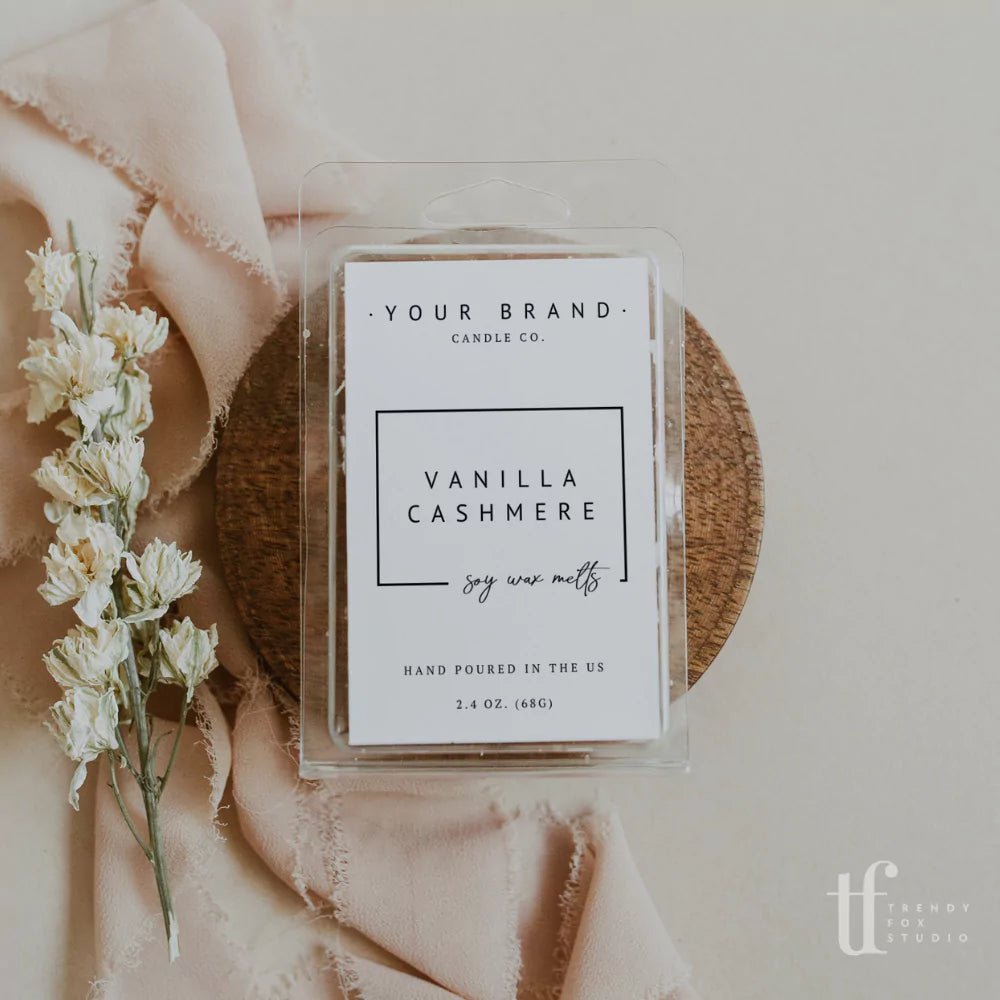 Minimalist Candle Label Canva Template | Dusk