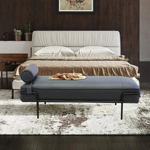 Banca Morfeo piel antracita. Muebles Italianos
