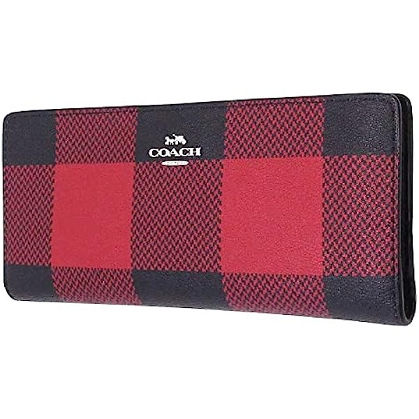 USA] Coach Slim Wallet in Buffalo Plaid Print Style No. C7304 – nbeebee