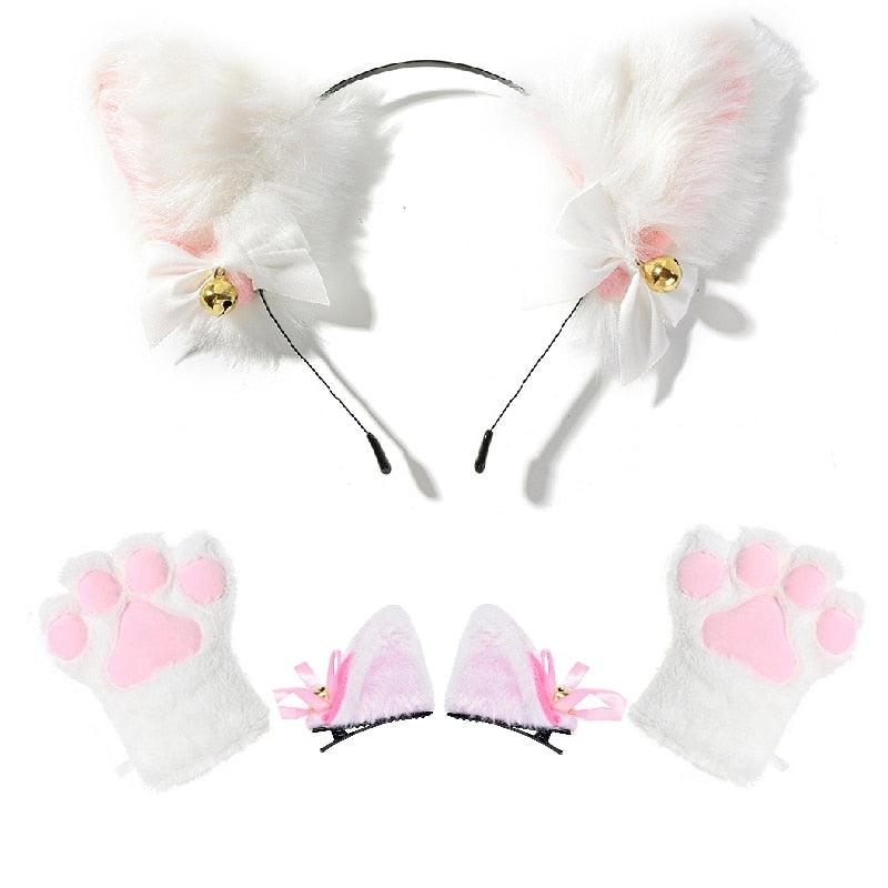 Cat Ears & Gloves Set