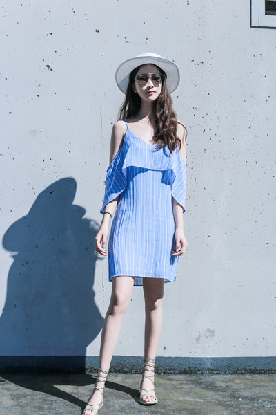 Cold Shoulder Striped Dress | State of Being | Couturist