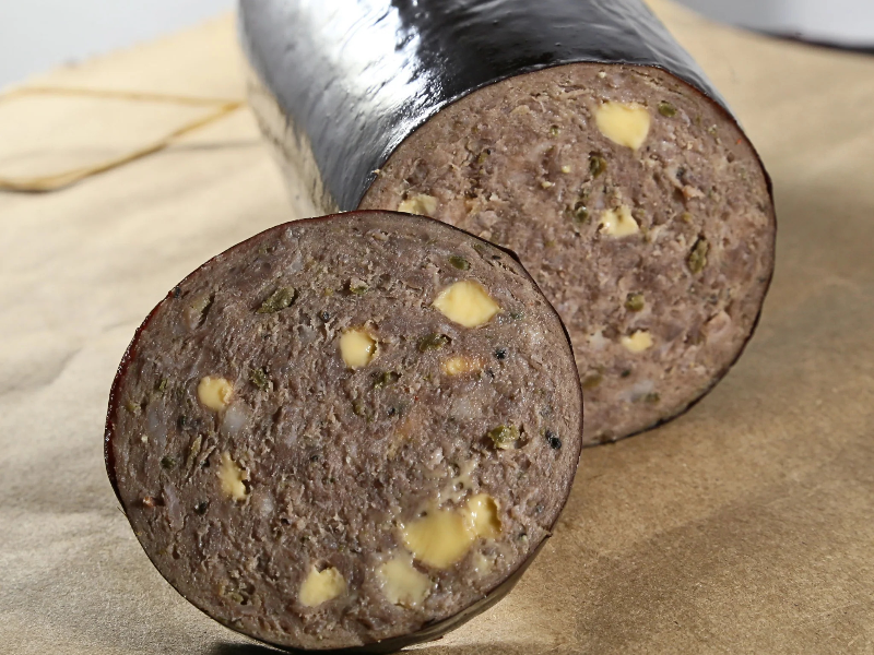 Picture of Tebben Ranches Wagyu Smoked Cheddar Jalapeño Wagyu Beef Sausage - 12 oz