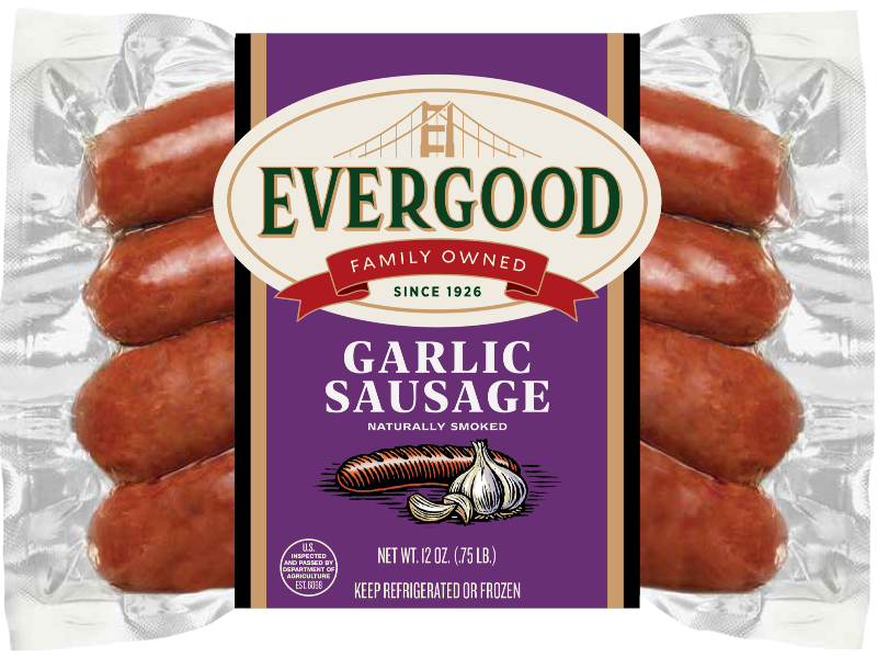 Picture of Evergood Foods Garlic Sausage - 12 oz