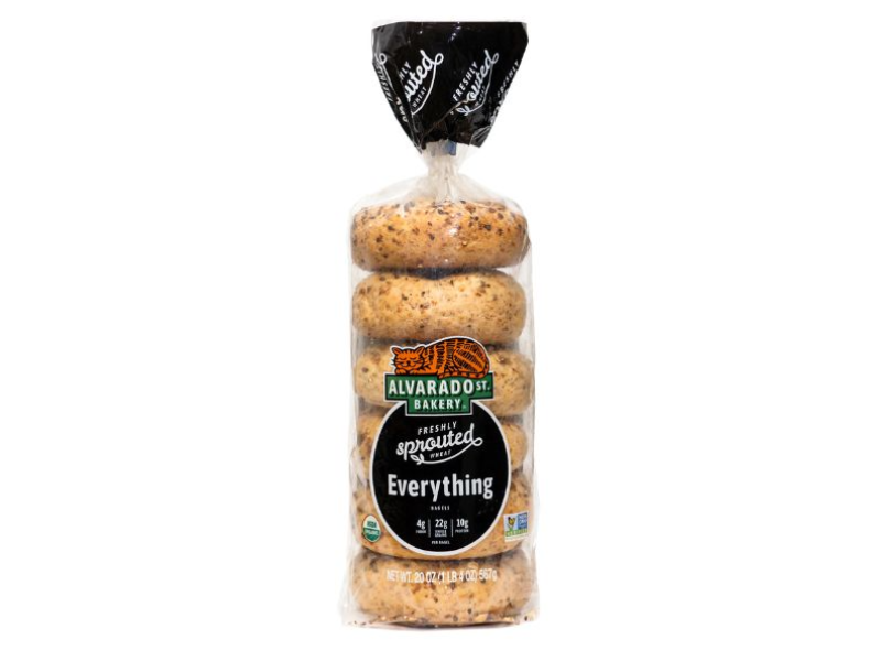 Picture of Alvarado Street Bakery Sprouted Wheat Everything Bagels - 20 oz