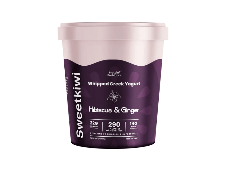 Picture of Sweetkiwi Hibiscus & Ginger Frozen Whipped Greek Yogurt - 14 fl oz