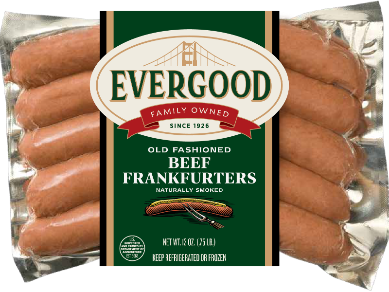 Picture of Evergood Foods Old Fashioned Beef Frankfurters - 12 oz