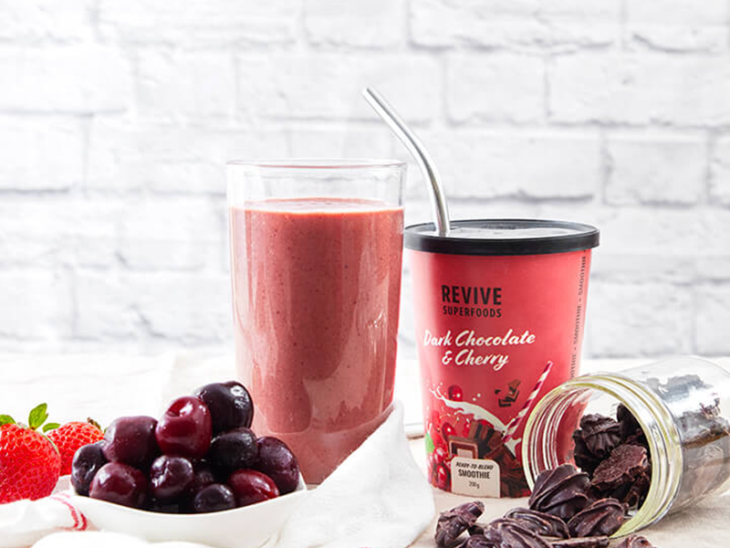 Picture of Revive Superfoods Dark Chocolate & Cherry Smoothie - 200 g