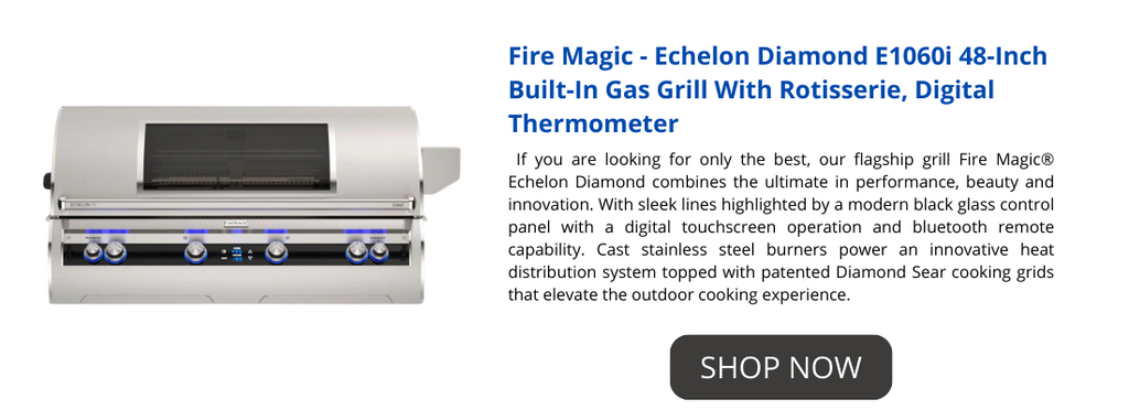 Fire Magic - Echelon Diamond E1060i 48-Inch Built-In Gas Grill With Rotisserie, Digital Thermometer