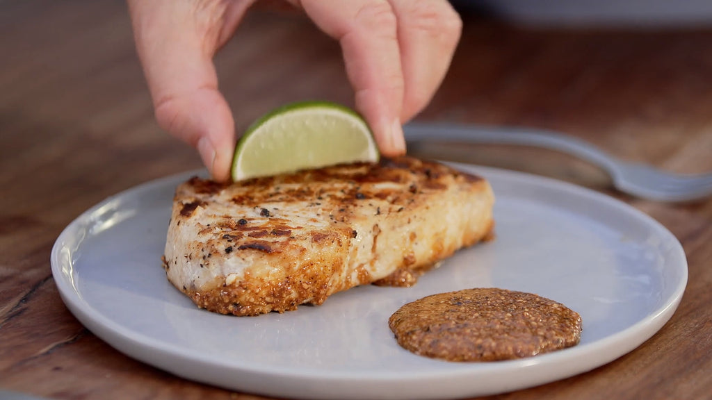 Grilled Swordfish With Salsa Macha