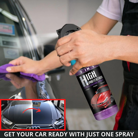 (Pack of 2) - 3 in 1 High Protection Car Ceramic Coating Spray