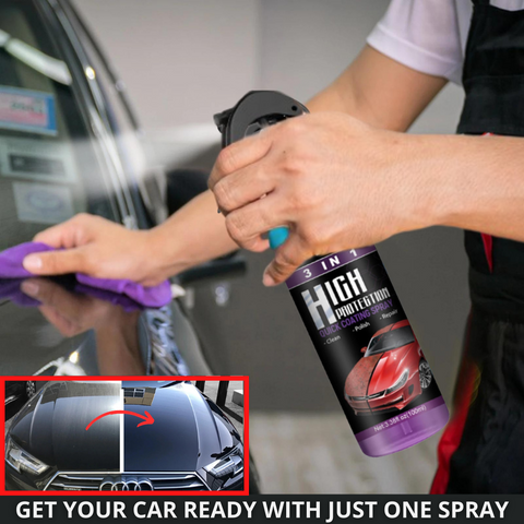 3 in 1 High Protection Quick Car Ceramic Coating Spray - Car Wax